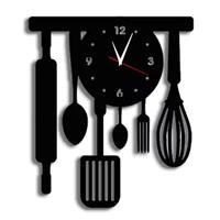 Imagem da promoção Relógio De Paredes Lindo Grande Moderno Cozinha Talheres - Intempo Design