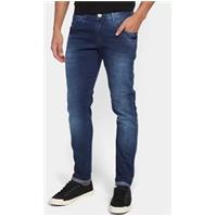 Imagem da promoção Calça Jeans Adhan Skinny Estonada Masculina - Azul