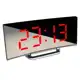 Relógio De Mesa Digital Led Despertador Alarme Temperatura Data Com Espelho Curvado - Led Mirror Clo em oferta