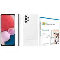 Smartphone Samsung Galaxy A13 128GB Branco 4G - Octa-Core + Microsoft 365 Personal Office 365 1TB em oferta na Magazine Luiza