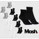 Kit 10pçs Meia MASH Cano Baixo Logo Cinza/Preto em oferta