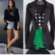 Blazer Maxi Neopreme Feminino Preto Moda Tendência Preto - Maxi Blazer em oferta