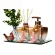 Kit Banheiro Lavabo Frascos de Vidro Para Lavabo Decoração Super Luxo C/ Bandeja London - Seven Glas em oferta