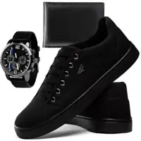 Tênis Casual SB SapatoFran com Relógio e Carteira Masculino em oferta na Magazine Luiza