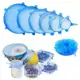 Kit jogo de tampas em silicone para potes alimentos frutas vasilhas panelas ajustavel e flexivel - M em oferta