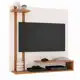 Painel Para Tv Smart Plus - Off White / Nature - Mania de Móveis em oferta