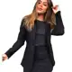 Blazer Casaco Bengaline Feminino - Black Gloss Jeans em oferta