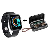 Imagem da promoção Kit de Fone de Ouvido Bluetooth F9-5 e Smartwatch Y68