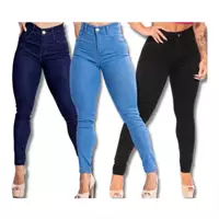 Imagem da promoção Kit 3 Calça Jeans Feminina Levanta Bumbum Com Lycra - Stillger