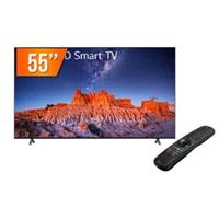 Imagem da promoção Smart TV LG 55p LED, Ultra HD 4K, 3 HDMI, 2 USB, Wi-Fi, Bluetooth, Thinq Ai - 55UQ801C0SB.BWZ