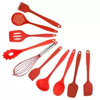 Imagem da promoção kit utensilios de cozinha de silicone Jogo de Utensilio silicone 10 peças - ORIGINAL LINE