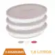 Assadeira Vidro C/ Tampa Assados e Doces 1,6L Marinex - 3Un em oferta