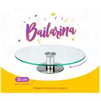 Imagem da promoção Bailarina Giratória Hiperfesta Vidro 25cmx4mm Inox