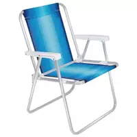 Imagem da promoção Cadeira de Praia Alta Alumínio Mor Suporta até 110kg