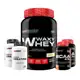 Kit Whey Protein Waxy Whey Pote 900g + 2x BCAA 100g + 2x Power Creatina 100g - Kit para Ganho de Mas em oferta