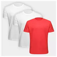 Imagem da promoção Kit Camiseta Hering Básica Slim Masculina 3 Peças