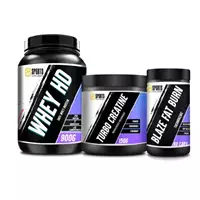 Imagem da promoção Kit Whey 100%HD 900g + Creatina 150g + Termogênico Blaze Fat Burn 60 Caps - Sports Supplements