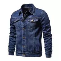 Imagem da promoção Jaqueta Jeans Masculina Azul Premium Fit Alto Padrão