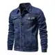 Jaqueta Jeans Masculina Azul Premium Fit Alto Padrão em oferta