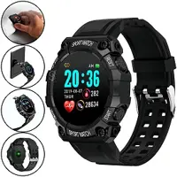 Smartwatch D20 Shock Relogio Inteligente Bluetooth - Preto em oferta na Netshoes