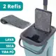 Flat Mop Vertical Lava E Seca Multiuso Com Balde 2 Refil - 123Útil em oferta