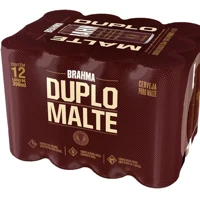 Imagem da promoção Pack Cerveja Brahma Duplo Malte Lata Sleek com 12 unidades 350ml