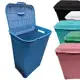 1 Cesto De Roupa Suja 72 Litros Rattan Resistente Lavanderia C/ Tampa Organização Multiuso Flexível em oferta