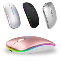 Imagem da promoção Mouse Sem Fio Recarregável Wireles Optico Led Rgb Ergonômico - ONYONSTORE