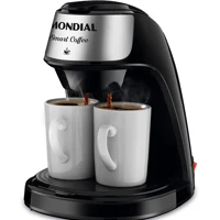 Imagem da promoção Cafeteira Elétrica Smart Coffe, Mondial, Preto/Inox, 500W, 220V - C-42-2X-BI