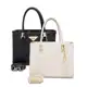 Kit 2 Bolsas preta Média Lorena Vegas Shopbag em oferta