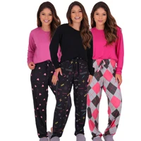 Imagem da promoção KIT 3 Pijamas Sonho Manga Longa Felpado Inverno