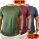 Kit 3 Camisetas Masculina Dry Fit Blusa Malha Fria Academia Treino em oferta
