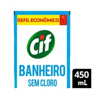 Imagem da promoção Limpador Líquido de Banheiro Cif Ultra Rápido - Sem Cloro Refil 450ml