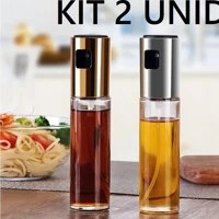 Imagem da promoção KIT 2 Galheteiros Spray de Cozinha Azeite Vinagre 100ml Vidro Premium