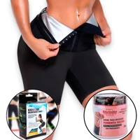 Imagem da promoção Bermuda Modeladora Sauna com Forro Térmico + 5 Faixas Elástica Mini Band para Exercícios + Creme Red