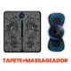 Kit Mini Massageador E Tapete Elétrico Dor Pés E Musculares Tapete Massageador de Pés Elétrico Portá em oferta