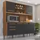 Armário para Cozinha 6 Portas 2 Gavetas Luna Plus IMOP Móveis em oferta