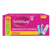 Imagem da promoção Absorvente Interno Intimus Médio - 16 unidades