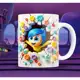 Caneca Efeito 3D Divertidamente Filme Desenho Animado Infantil para Menino Menina Porcelana em oferta