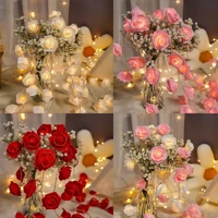 Imagem da promoção 2M Luzes De Fada Rosa LED Cordas De Natal Com Árvore Decoração Feliz Casamento