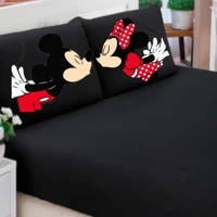 Imagem da promoção Jogo De Lençol Casal 3 Peças Tematico Diversos Ideal Para Cama Box - Poliester Mickey e Minnie Varia