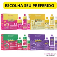 Imagem da promoção Kit Bebelo Tutti Fruti Uva Banana A escolha Cabelos lisos Ondulados Ressecados Força - Bio Instinto