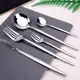 Jogo De Talheres P Aparelho De Jantar Faqueiro Inox Prata ou Dourado 20 Peças Utensílios de Cozinha em oferta