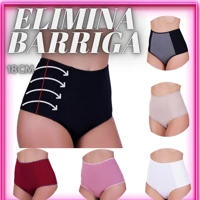 Imagem da promoção Kit 5 Calcinha Especial Pos Parto Segura Barriga Efeito Cinta Conforto Cintura Alta Anti Culote