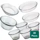 Kit jogo 8 peças de assadeiras lasanheira marinex de vidro temperado com forma filetada 1,3 litros - em oferta