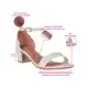 Sandalia Feminina Casual Salto Baixo Medio Bloco Classica Basica Transparente Macia Nobuck Verniz Vi em oferta