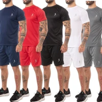 Imagem da promoção Kit 3 camisetas masculinas + 3 Bermudas Masculinas Academia - Conjunto