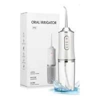 Imagem da promoção Jato D Água Irrigador Limpador Bocal Dental Dentes Gengiva Oral Recarregável USB 220ml com 4 Bicos -