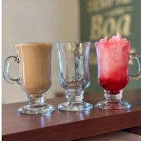 Imagem da promoção Jogo 3 Canecas Taças Real 230ml/120ml Para Capuccino Café Vidro Cristalino Luxo