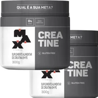 Imagem da promoção Kit 2x Creatina 300g Max Titanium Ganho De Massa Força Resistência